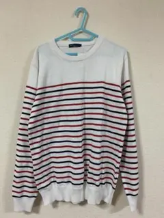 earth music&ecology/ボーダークルーネックニット