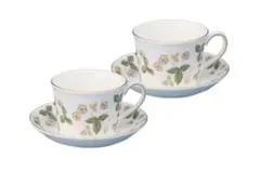 Wedgewood ワイルド ストロベリー ティーカップ&ソーサー ペア