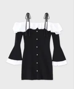 エムエメ Maison chiffon frill mini onepiece The Mimi One-Piece, Costa Floral - Albion Fit