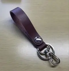 トヨタ レザー編み込みキーホルダー ブラウン - メルカリ