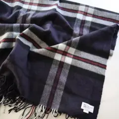 Johnstons of Elgin カシミヤチェック柄マフラー