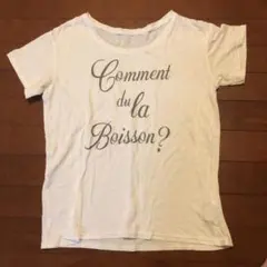 Spick and span ロゴ入り白Tシャツ