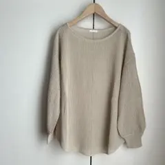 GU ジーユー メッシュ セーター 服 トップス ベージュ 長袖