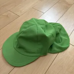 帽子 ゴム付き 緑 日除け