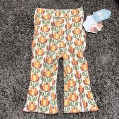 【新品未使用】しまむら moffy stella レトロ柄メローパンツ 80