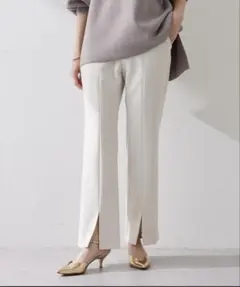 新品未使用Whim Gazette フロントスリットパンツ36日本製