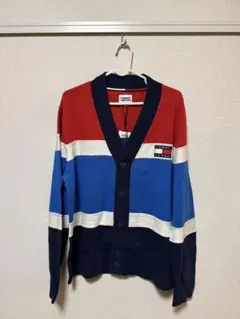 TOMMY JEANS ストライプカーディガン M 春カーディガン