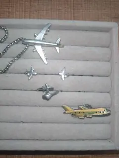 飛行機モチーフアクセサリーセット