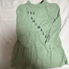 THE ANIMALS OBSERVATORY 長袖ワンピース グリーンのサムネイル
