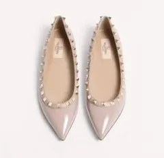 ヴァレンティノ VALENTINO ロックスタッズ エナメル バレリーナ　36のサムネイル