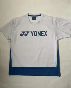 YONEX バドミントンシャツ M ホワイト/ブルー