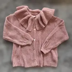 ZARA KIDS 134cm キッズニットカーディガン ピンク