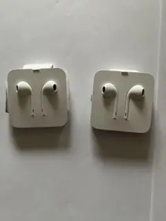 iPhone 純正　有線イヤホン　2個セット