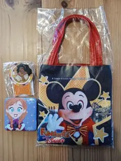 ディズニーまとめ売り ミニトートバッグ ピンパッジ 缶バッジ