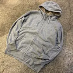 00s OLD UNIQLO 裏ボアジップパーカー L Y2K テック 平成