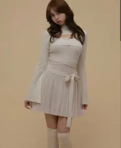 ANDMARY アンドマリー Aletta frill mini dress - メルカリ