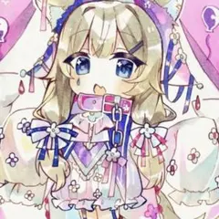 イラスト 手描き アナログ 色紙 オリジナル