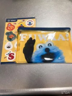 マ*う様 Sunsun キャラクターシールとポーチセット　スシローコラボ　パペッ