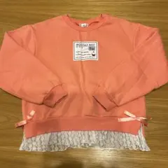 JENNI love オレンジ トレーナー レース付き