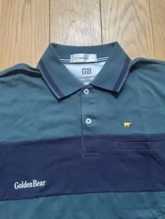 Golden Bear ポロシャツ ダークグリーン/ネイビー ゴルフウェアのサムネイル