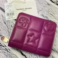 新品・未使用✨ツモリチサト ネコキルティング ラウンドファスナー 羊革 折り財布のサムネイル