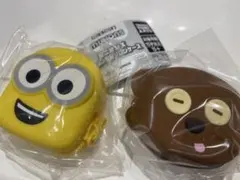 ミニオンズ フェイス型シリコンケース ティム デイブ 2点　❷のサムネイル