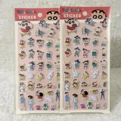 【即日発送】クレヨンしんちゃん　ぷっくりステッカー　ぷくっとシール　2枚セット
