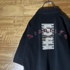 サンタフェ　ポロシャツ　バックロゴ　刺繍　レトロ　黒　赤　50 XL程のサムネイル