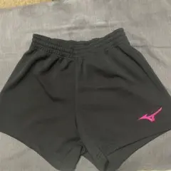 ミズノ 黒 メッシュショートパンツ