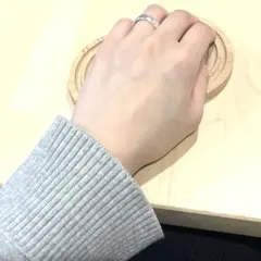 シンプル シルバー バンドリング 中サイズ
