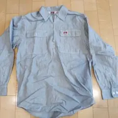 美品　BEN DAVIS ハーフジップ ワークシャツ ヒッコリーストライプ　Mのサムネイル