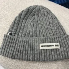 ANYA HINDMARCH グレー ニット帽