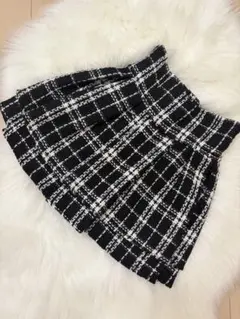 ミシェルマカロン ツイード 美脚スカート