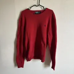 Polo Ralph Lauren 赤ニット セーター ワンポイントロゴ