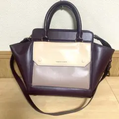 CHARLES & KEITH 2wayバッグ ショルダーバッグ ブラウン
