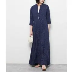 新品✨️ジャーナルスタンダード LUSANA マキシ丈ワンピースドット柄S