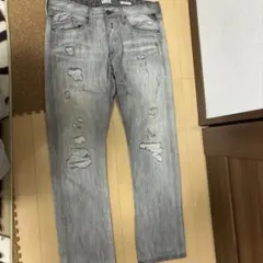 REPLAY WAITOM グレー ダメージデニム