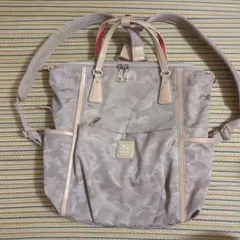 お値下げ クリスチャンオリビエ　迷彩柄ナイロンリュック 大容量