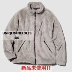新品 UNIQLO × NEEDLESフリースジャケットXSベージュ【即日発送】