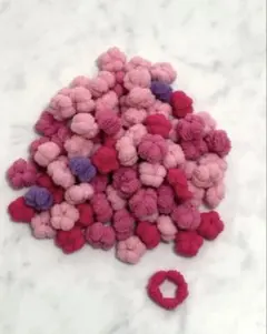 ポンポンヘアゴムセット