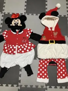 ミッキーマウス　ミニーマウス コスチューム ベビー服 95cmまで対応