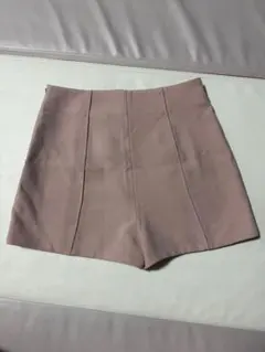 ZARA BASIC ハイウエスト ショートパンツ ピンクベージュ XS 美品