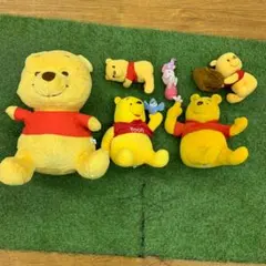 ディズニー くまのプーさん ぬいぐるみ5体＋ピグレットのセット！Pooh★まとめ