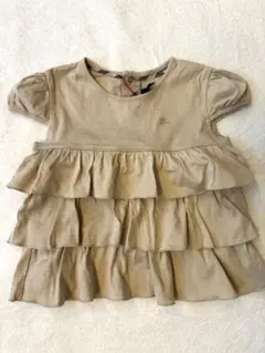 Burberryフリル付きベージュTシャツ