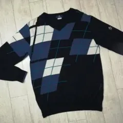 美品/Munsingwear/マンシングウェア/ニット/アーガイル/セーター