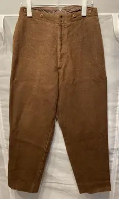 NEAT ニート21aw バッファロークロス生地パンツ　ブラウン色　サイズ46 NEAT ニート21aw バッファロークロス生地パンツ ブラウン色 サイズ46