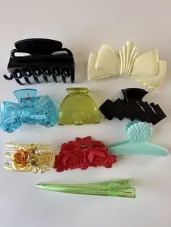 ヘアクリップ 9個セット カラフル