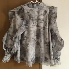 SNIDEL トワルドジュイ 長袖ブラウス