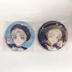 緋八マナ ウィンターデート 箔押し缶バッジ 2点セット