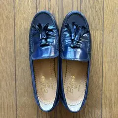 ほぼ新品 DIEGO BELLINI ディエゴベリーニ ローファー タッセル 紺のサムネイル